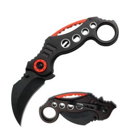 5.25" Closed Spring Assisted Folder Karambit Tactical Knife