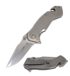 4.5" Closed Tactical Rescue EDC Spring Assisted Folding Pocket Knife