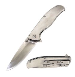 4.5" Closed Spring Assisted Pocket Knife - Mirror Finished