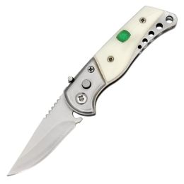 5.5" Working Man Mini Automatic Drop Point Push Button Switchblade Knife