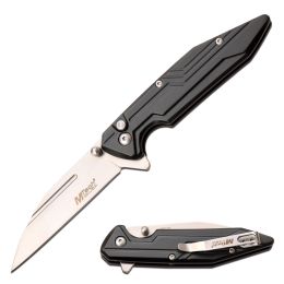 Mtech 7 Inch Collectible EDC Folding Pocket Knife Black Aluminum Handle