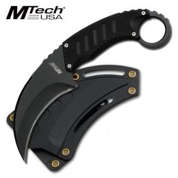 MTech 7 3/4" 440 Stainless Black G-10 Tactical Karambit Neck Knife